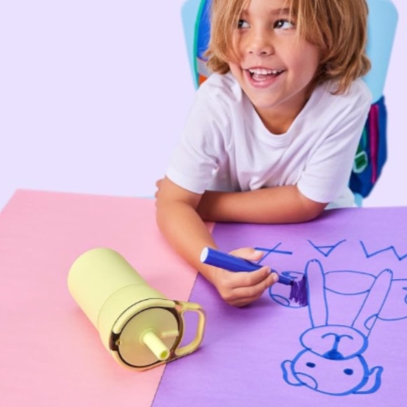 BrüMate Leap 12oz 100% Leakproof Kids Tumbler Handle Silicone Soft Straw Aurora - Picture 5 of 7